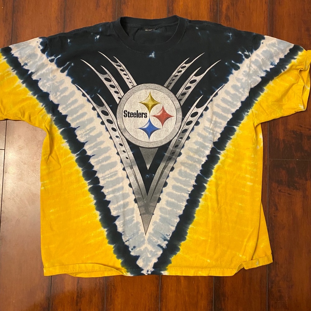 Sz L Vintage Double Sided Pittsburgh Steelers Tee